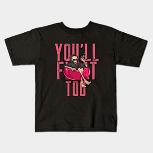 You'll Float Too Funny Skeleton Kids T-Shirt